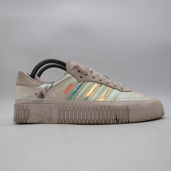 Adidas Sambarose Out Loud Orchid Tint Iridescent Sneakers Women’s Size 9 EE5128 - Picture 1 of 11